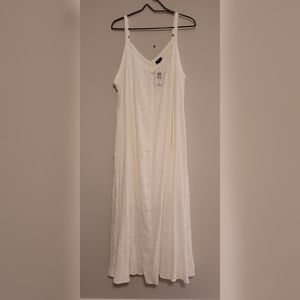 Torrid White Knit Maxi dress